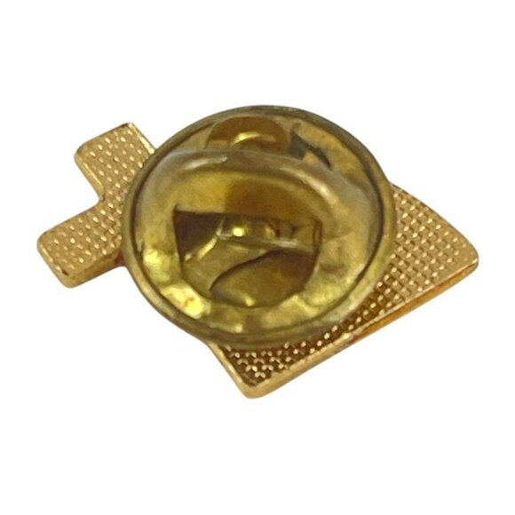 Rainbow & Cross Enamel Lapel Pin With Secure Clutch Back - Picture 3 of 5